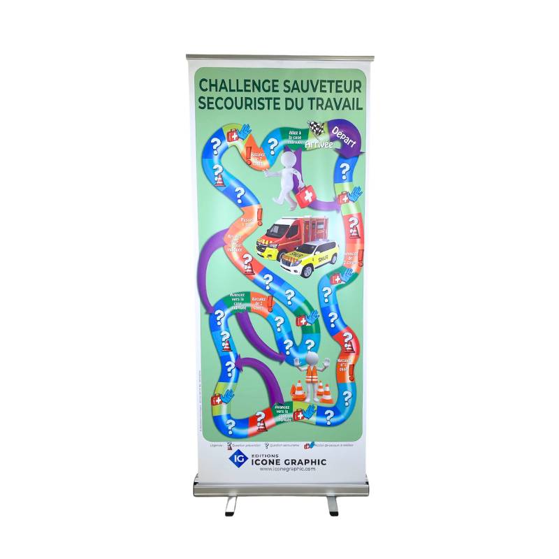 Totem  jeu sauveteur secouriste travail
